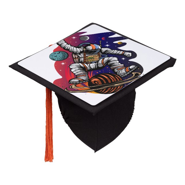 Space Ride  Graduation Cap Topper (Angled)