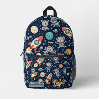 Space Robot Dog Backpack – Cute Pet Pattern