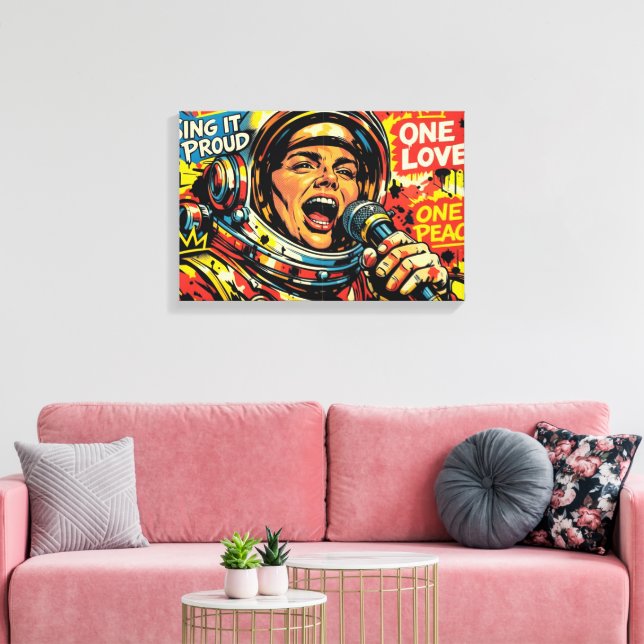 SPACE ROCK 2B CANVAS PRINT (Insitu(LivingRoom))