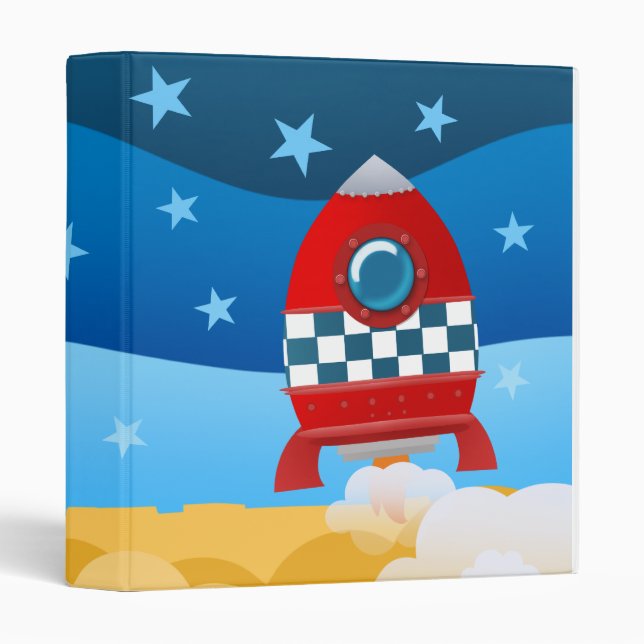 Space Rocket - binder folder (Front/Spine)
