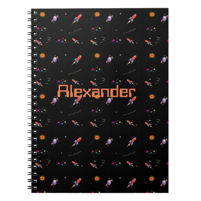Space Rocket Boys  School Personal Notebook (Front)