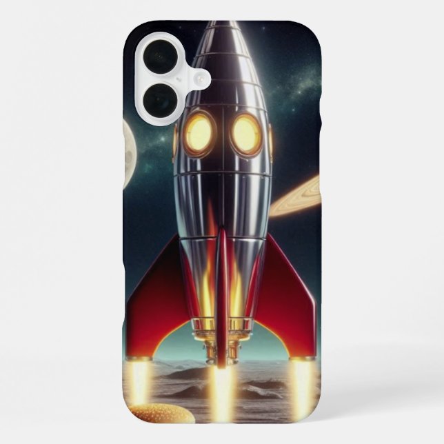 Space Rocket  Iphone Case (Back)