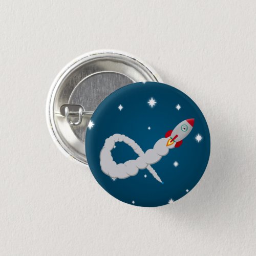 Space Rocket Launch in Space Button