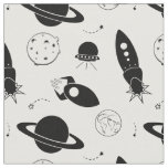 Space rocket ship fabric
