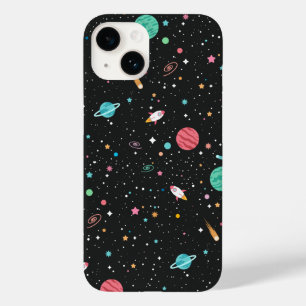Space Rocket Ships and Planets Case-Mate iPhone 14 Case
