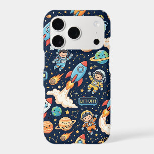 Space Rocket Smartphone Case: Cute Launch Pattern iPhone 17 Pro Case