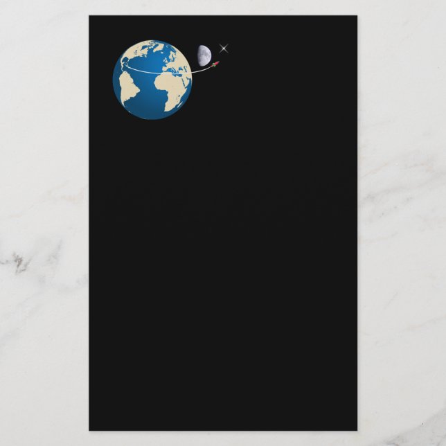 Space rocket stationery (Front)