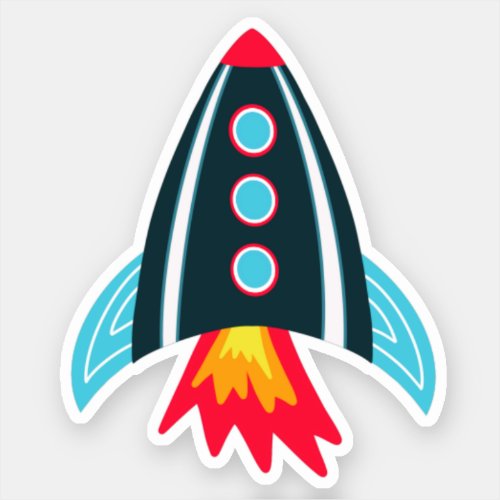 Space Rocket Sticker