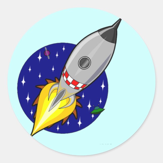 Space Rocket Stickers (Front)
