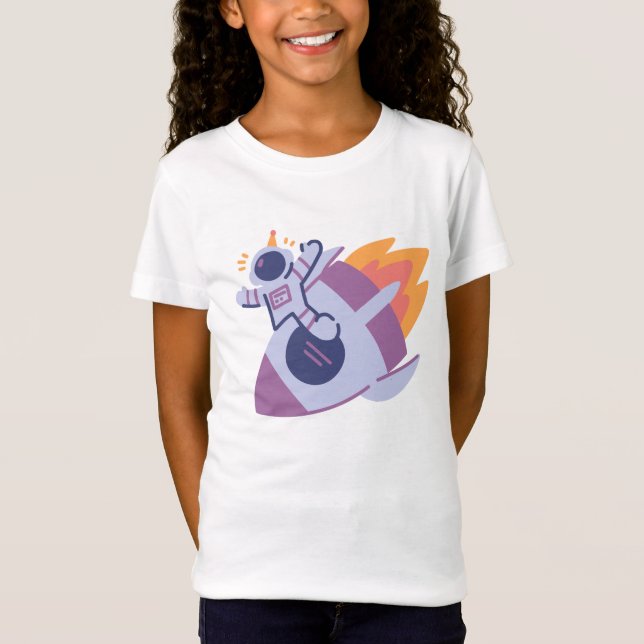 Space rocket theme  T-Shirt (Front)