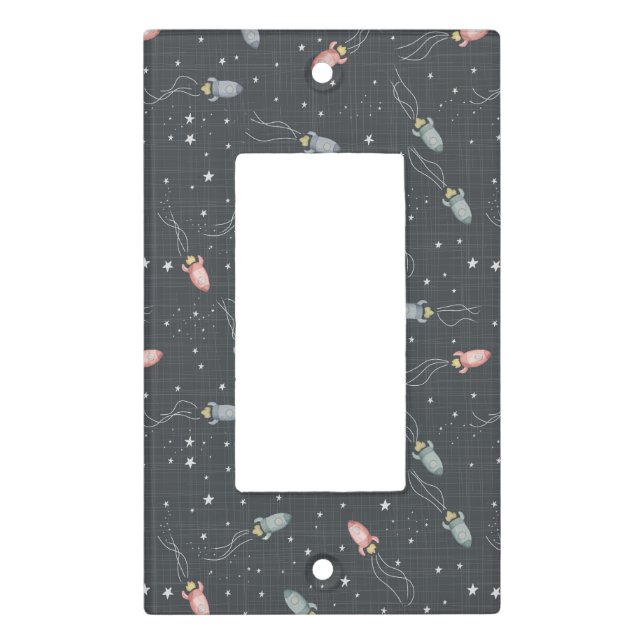 Space rockets  light switch cover (Front)