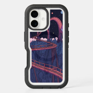 space roller coaster iPhone 16 case