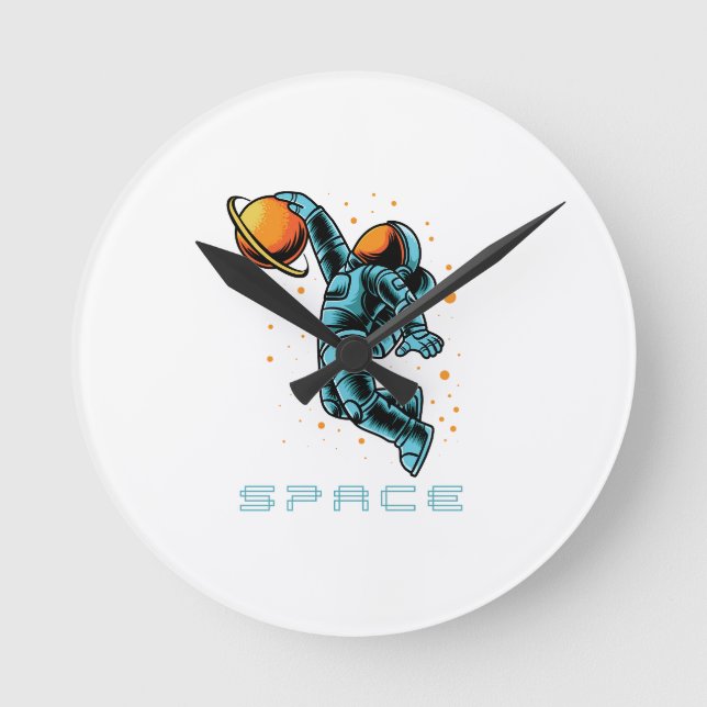 space round clock (Front)