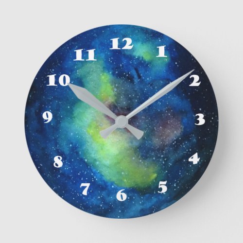 Space Round Medium Wall Clock