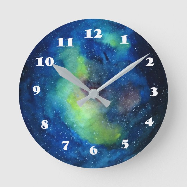 Space Round (Medium) Wall Clock (Front)