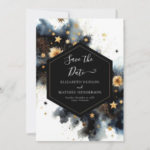 Space Rustic Celestial Wedding Save The Date