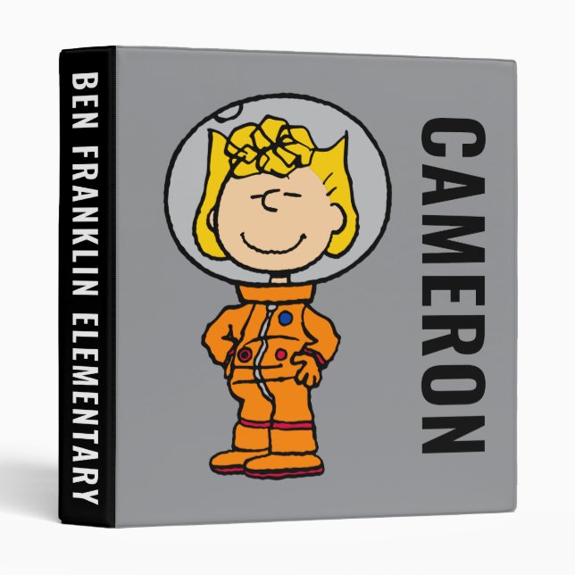 SPACE | Sally Astronaut 3 Ring Binder (Front/Spine)