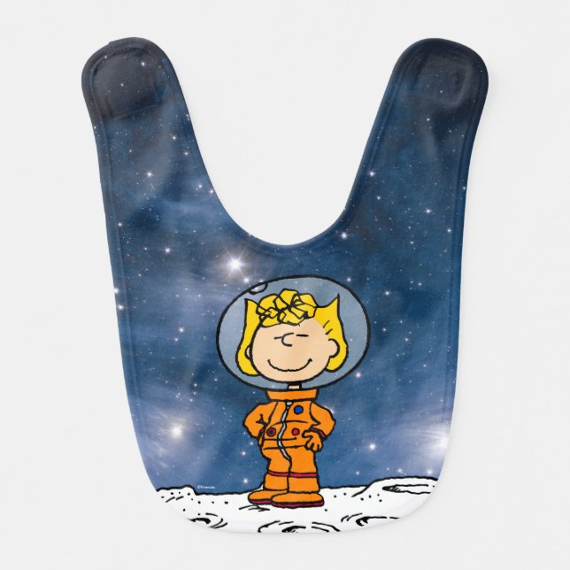 SPACE | Sally Astronaut Baby Bib (Front)