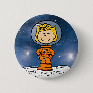 SPACE Sally Astronaut Button