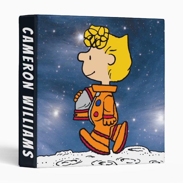 SPACE | Sally Brown Astronaut 3 Ring Binder (Front/Spine)