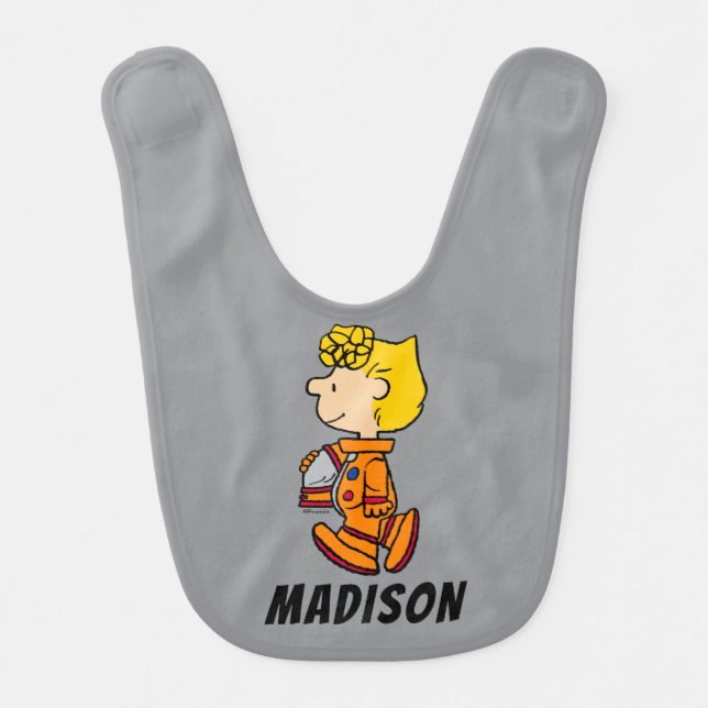 SPACE | Sally Brown Astronaut Baby Bib (Front)