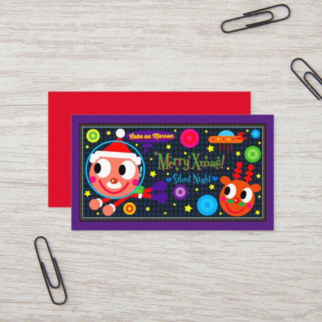 SPACE SANTA BUSINESS CARD (Front/Back In Situ)