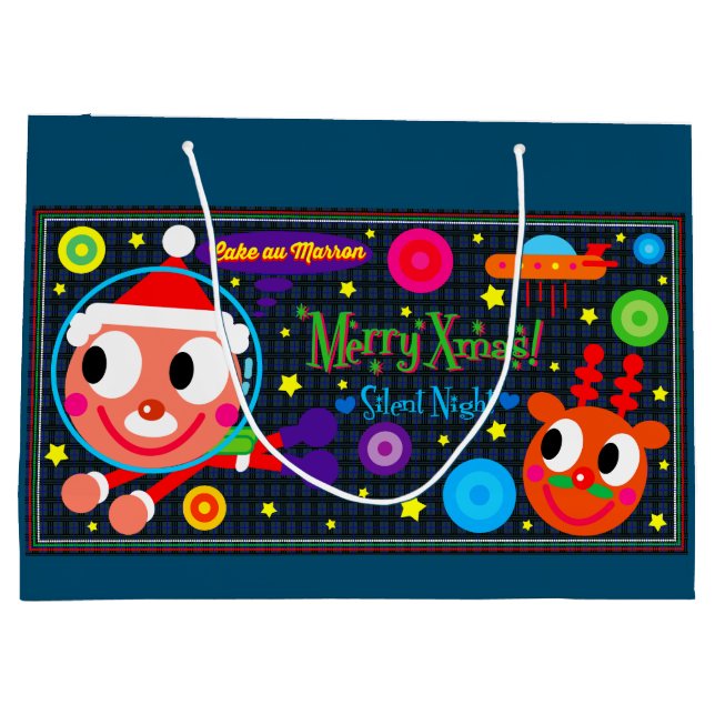 SPACE SANTA LARGE GIFT BAG (Back)