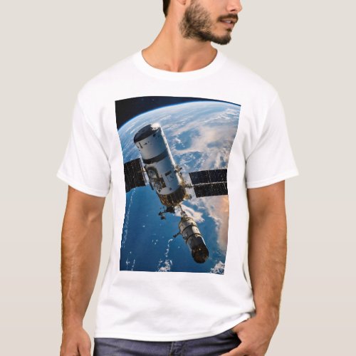 space satellite design mans  T_Shirt