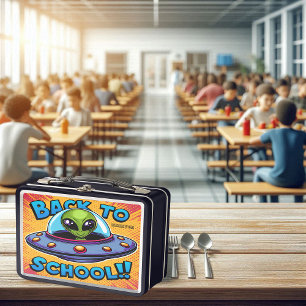 Space School Begins Metal Lunch Box