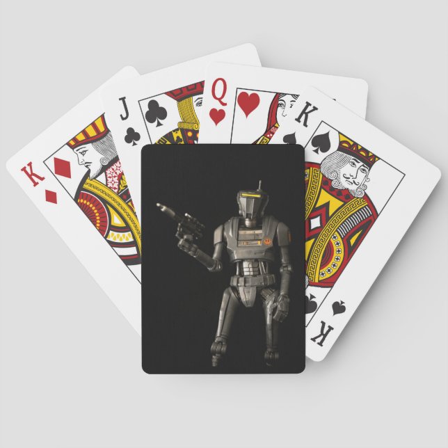 Space Sci-Fi Robot Toy Photography Poker Cards (Back)