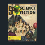 Space Science Fiction 1 Postcard<br><div class="desc">Send postcard greetings to friends on this awesome,  classic Pulp Science Fiction image from the 1920s,  1930s,  1940s,  and 1950s!</div>