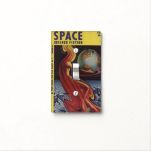 SPACE science fiction comic book comics bright fun Light Switch Cover