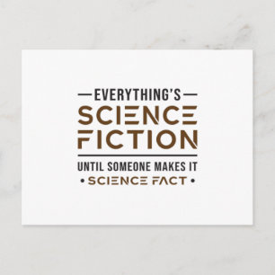 Space Science Fiction Day Science Nerds Alien Gift Postcard