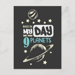 Space Science Planet Astronomy Pluto Joke Postcard