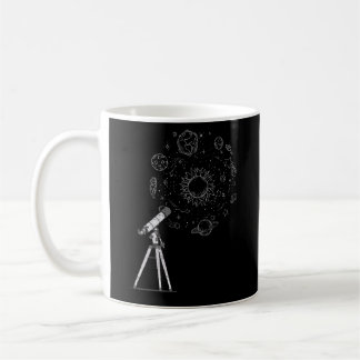 Space Science Telescope Astronomer Galaxy Stars As Coffee Mug