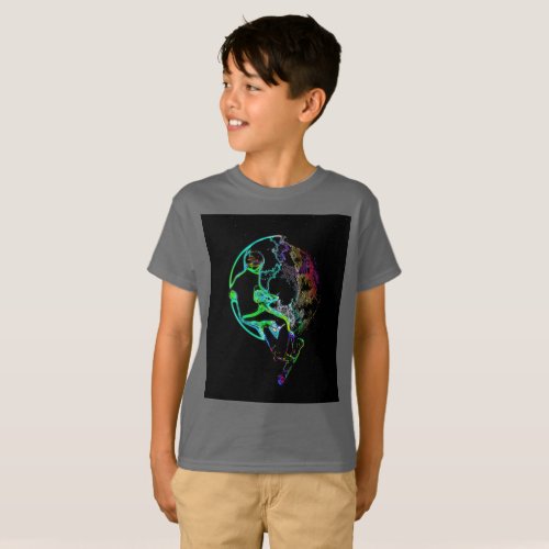 Space Scooting _ Flying Scooter Boy T_Shirt