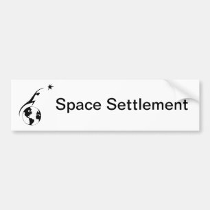 Space Settlement Bumper Sticker