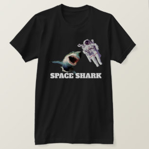 Space Shark with Astronaut T-Shirt