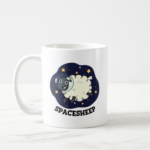 Space Sheep Funny Astronaut Sheep Pun Coffee Mug
