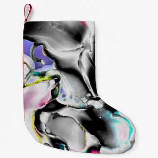 Space. Shiny White Background. Smoke Slate Picture Small Christmas Stocking