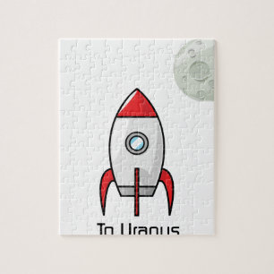 Space ship and Planet Jigsaw Puzzle