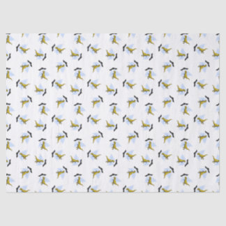 Space ship beaming up t-rex tissue paper