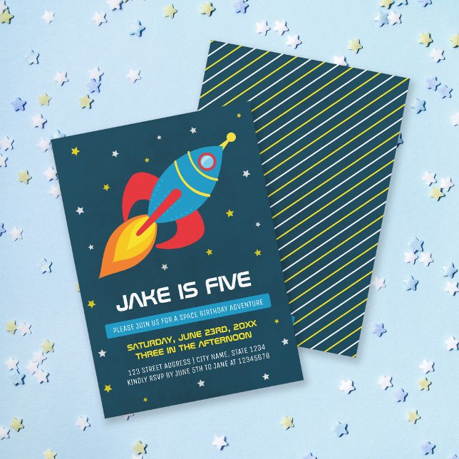 Space Ship Birthday Invitation (Creator Uploaded)