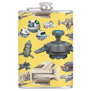 Space Ships, Robots & Droids Flask