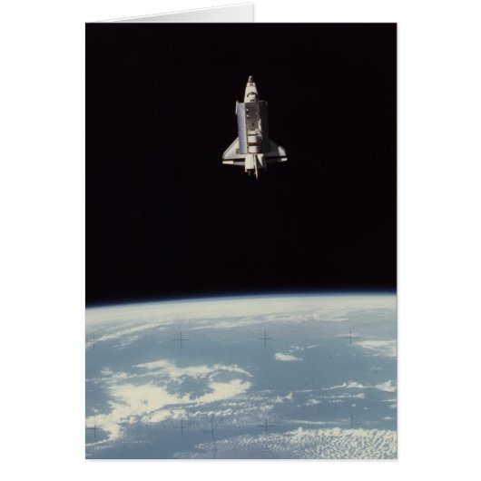 Space Shuttle Above Earth Cards (Front)