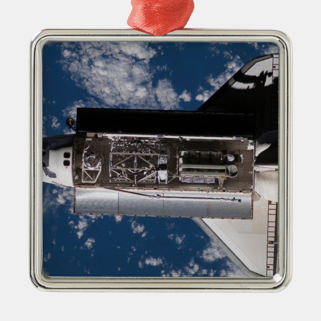 Space Shuttle Atlantis 2 Metal Ornament (Front)