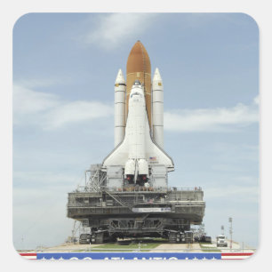 Space shuttle Atlantis 2 Square Sticker