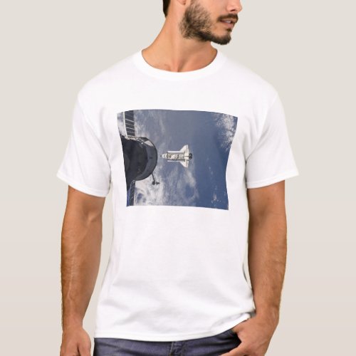 Space Shuttle Atlantis and a Russian spacecraft T_Shirt