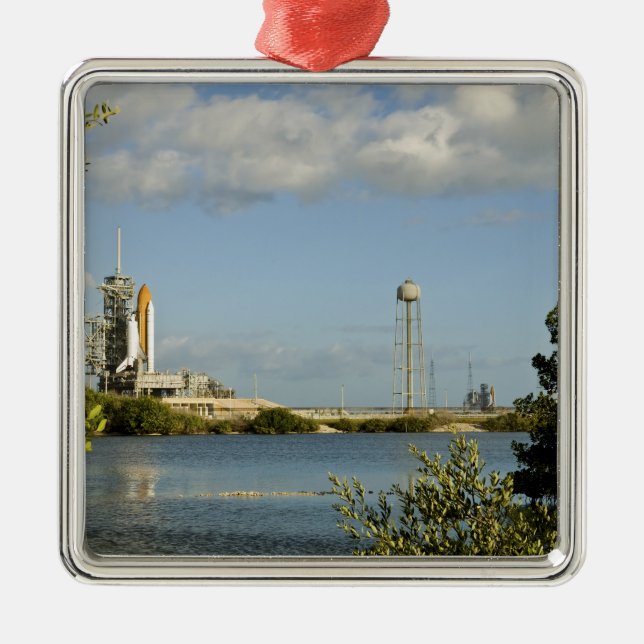 Space Shuttle Atlantis and Endeavour Metal Ornament (Front)