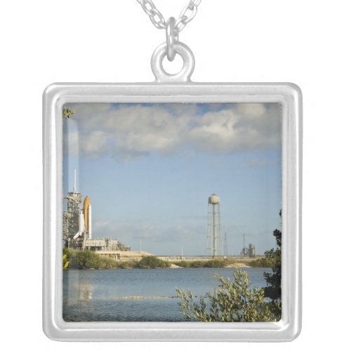 Space Shuttle Atlantis and Endeavour Silver Plated Necklace